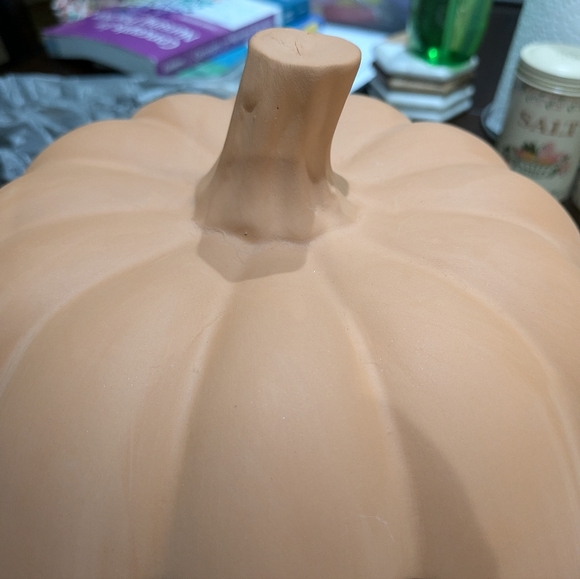 Set of 2 clay/terracotta pumpkins - Picture 3 of 5